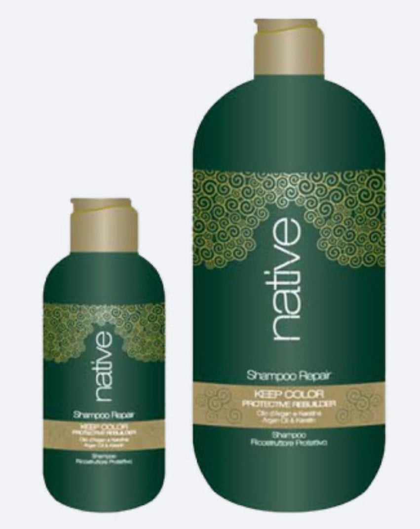 Shampoo all’Olio di Argan e Keratina NATIVE