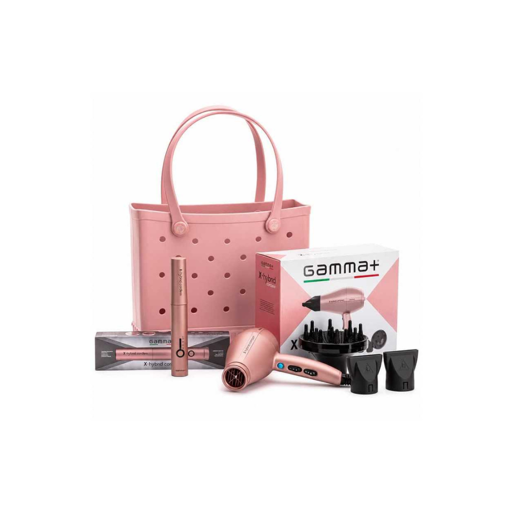 Gamma+ X-Hybrid Travel Kit con Phon e Piastra Cordless