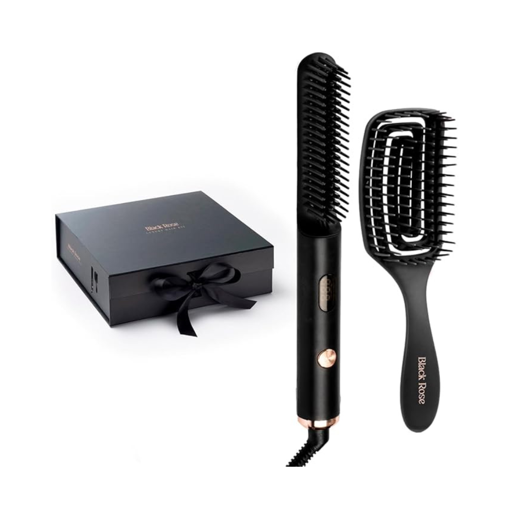 KIT TERMOSPAZZOLA-SPAZZOLA BLACK ROSE LUXURY LABOR PRO