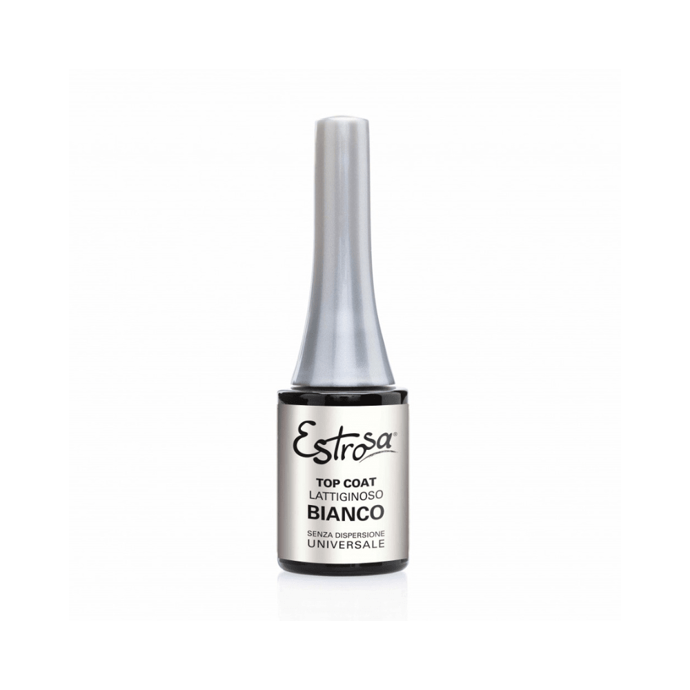 ESTROSA - TOP COAT BIANCO LATTIGGINOSO 14ml - Romidò Shop - Prodotti Per Parrucchieri, Estetiste e Barber