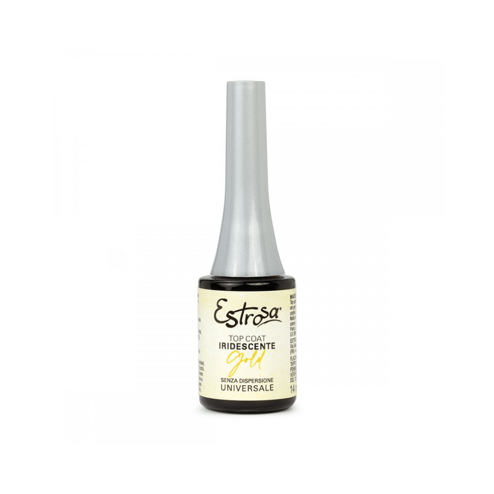ESTROSA - TOP COAT GOLD IRIDESCENTE 14ml - Romidò Shop - Prodotti Per Parrucchieri, Estetiste e Barber