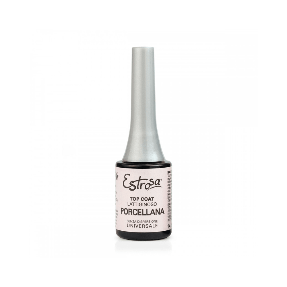Estrosa - Top Coat Porcellana Lattiginoso 14ml - Romidò Shop - Prodotti Per Parrucchieri, Estetiste e Barber