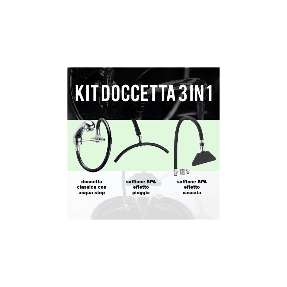 Kit Doccetta Lavatesta Professionale 3 In 1 - Romidò Shop - Prodotti Per Parrucchieri, Estetiste e Barber