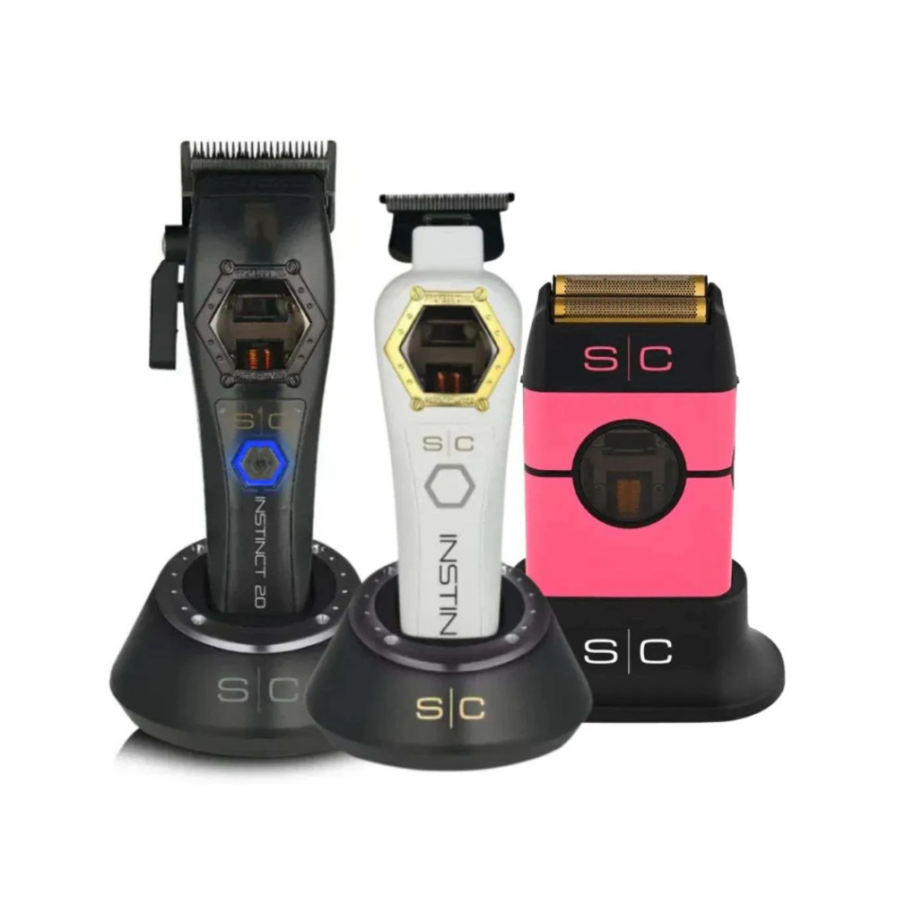 Stylecraft Trio Instinct Metal Edition Clipper + Trimmer + Shaver Pink