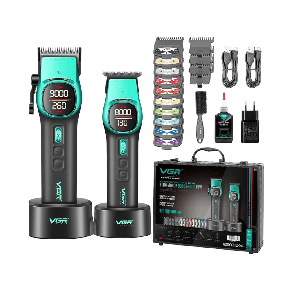VGR ROTAFINITY PRO 2 IN 1 V - 885 S2 GREEN - Romidò Shop - Prodotti Per Parrucchieri, Estetiste e Barber