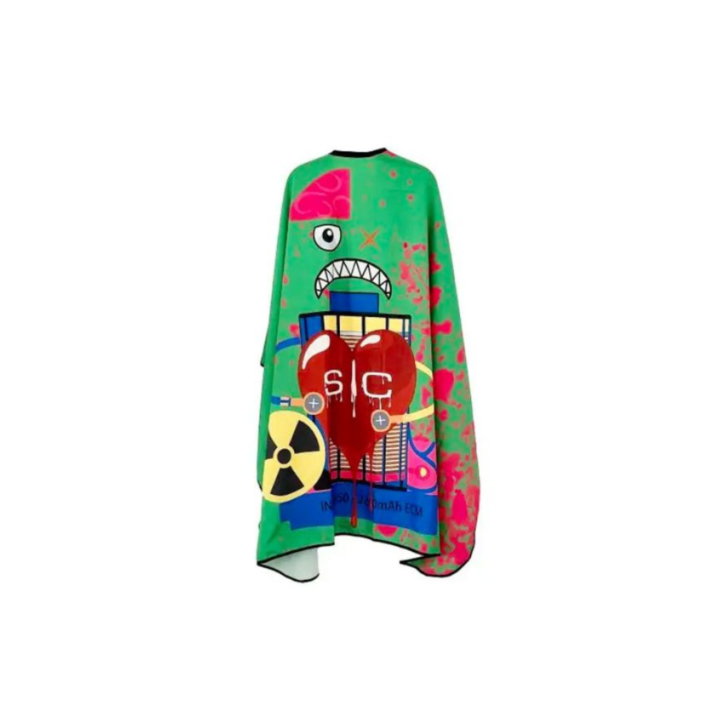 STYLECRAFT - S/C MANTELLA BARBER CAPE RADIOACTIVE GREEN STYLECRAFT