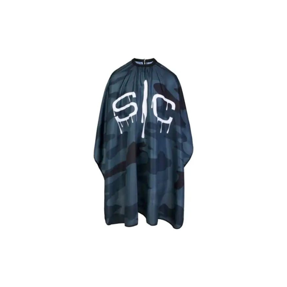 STYLECRAFT - S/C MANTELLA BARBER CAPE CAMO BLACK STYLE CRAFT