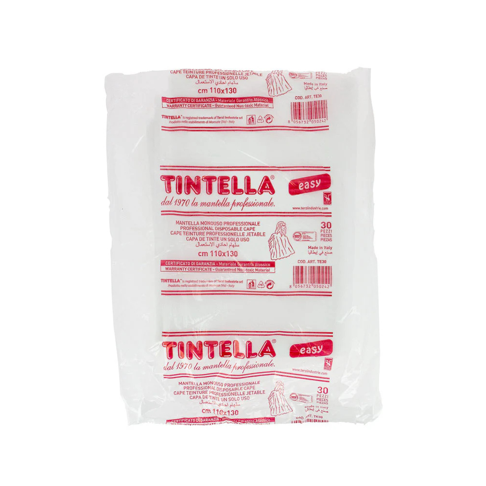 TINTELLA MANTELLA MONOUSO PROFESSIONALE cm90x115 30pz TERZI INDUSTRIE