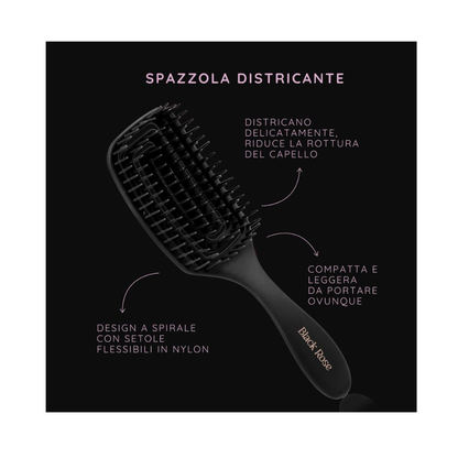 KIT TERMOSPAZZOLA-SPAZZOLA BLACK ROSE LUXURY LABOR PRO