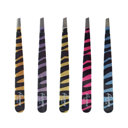 PINZETTE INOX OBLIQUE ZEBRA AURORE AURORE