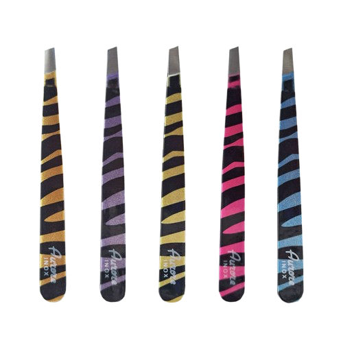 PINZETTE INOX OBLIQUE ZEBRA AURORE AURORE
