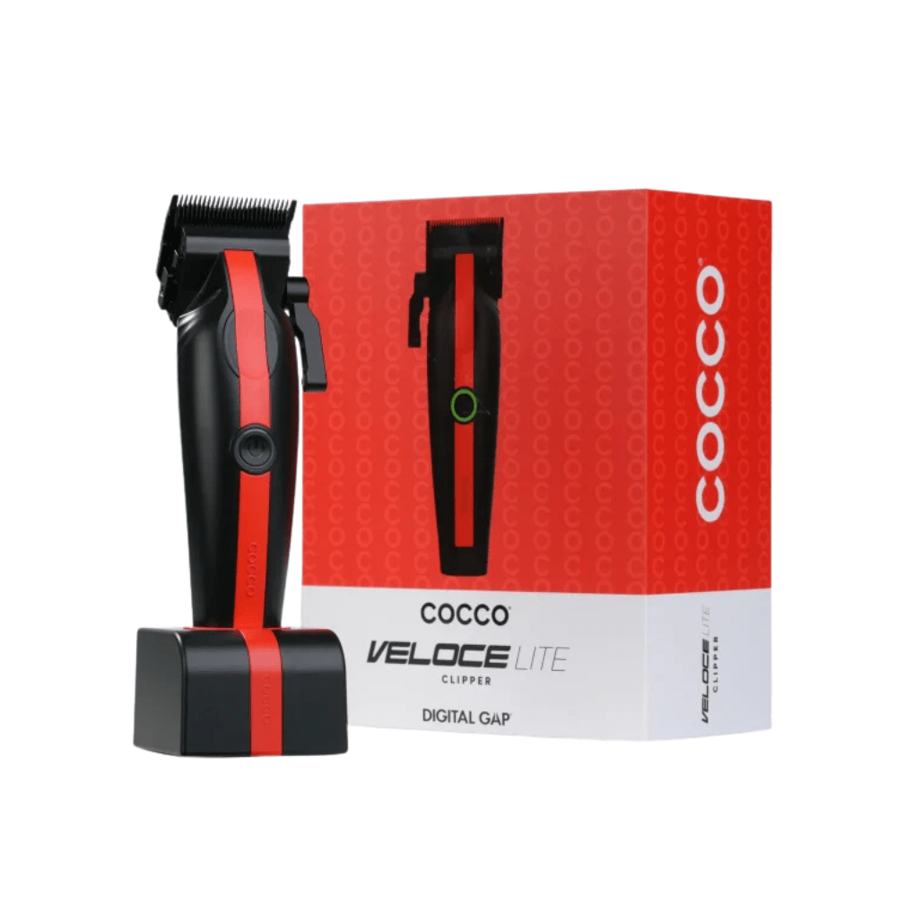 Cocco Veloce Lite Clipper Black/Red - Romidò Shop - Prodotti Per Parrucchieri, Estetiste e Barber