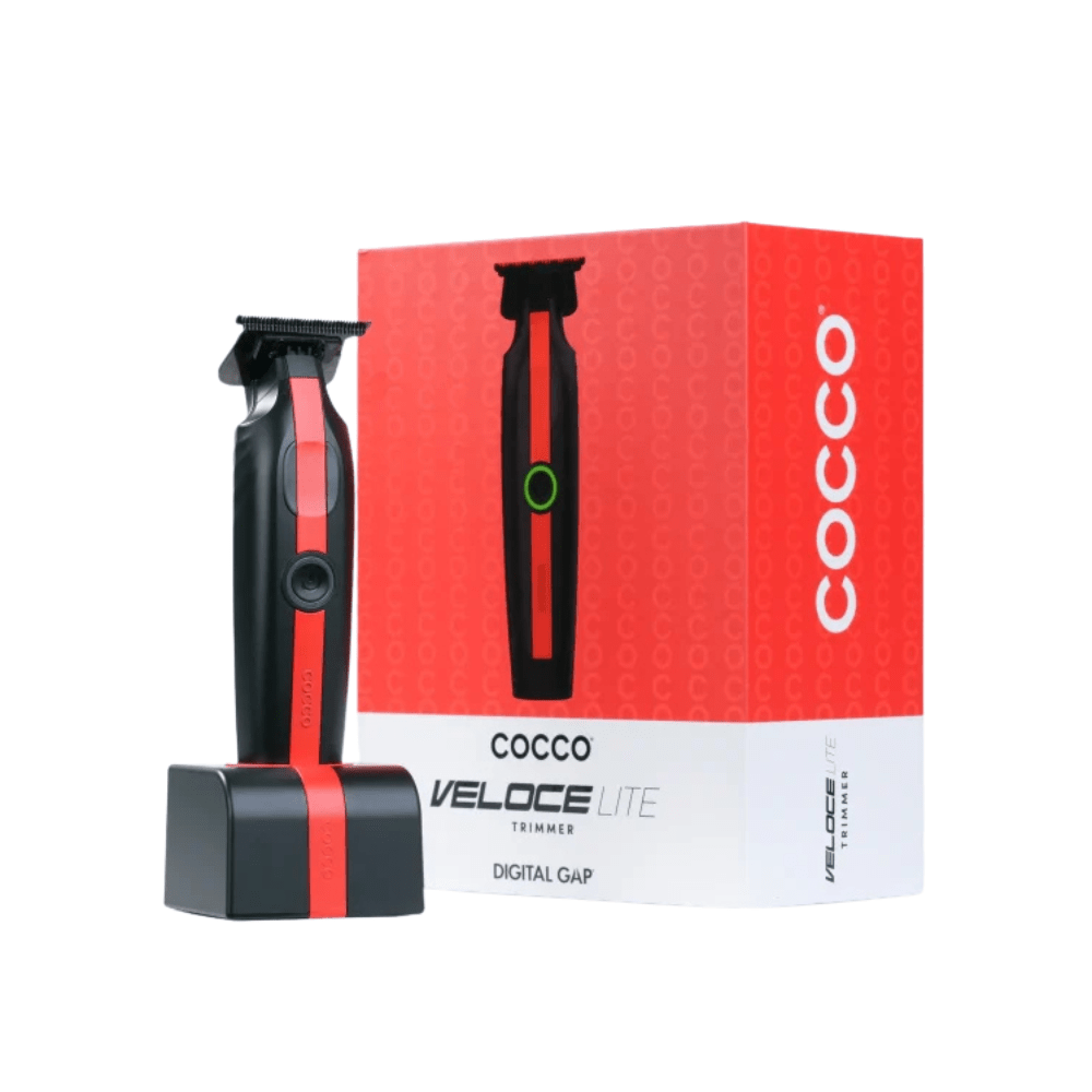 Cocco Veloce Lite Trimmer Black/Red Stripe - Romidò Shop - Prodotti Per Parrucchieri, Estetiste e Barber