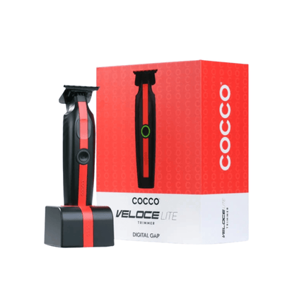 Cocco Veloce Lite Trimmer Black/Red Stripe - Romidò Shop - Prodotti Per Parrucchieri, Estetiste e Barber