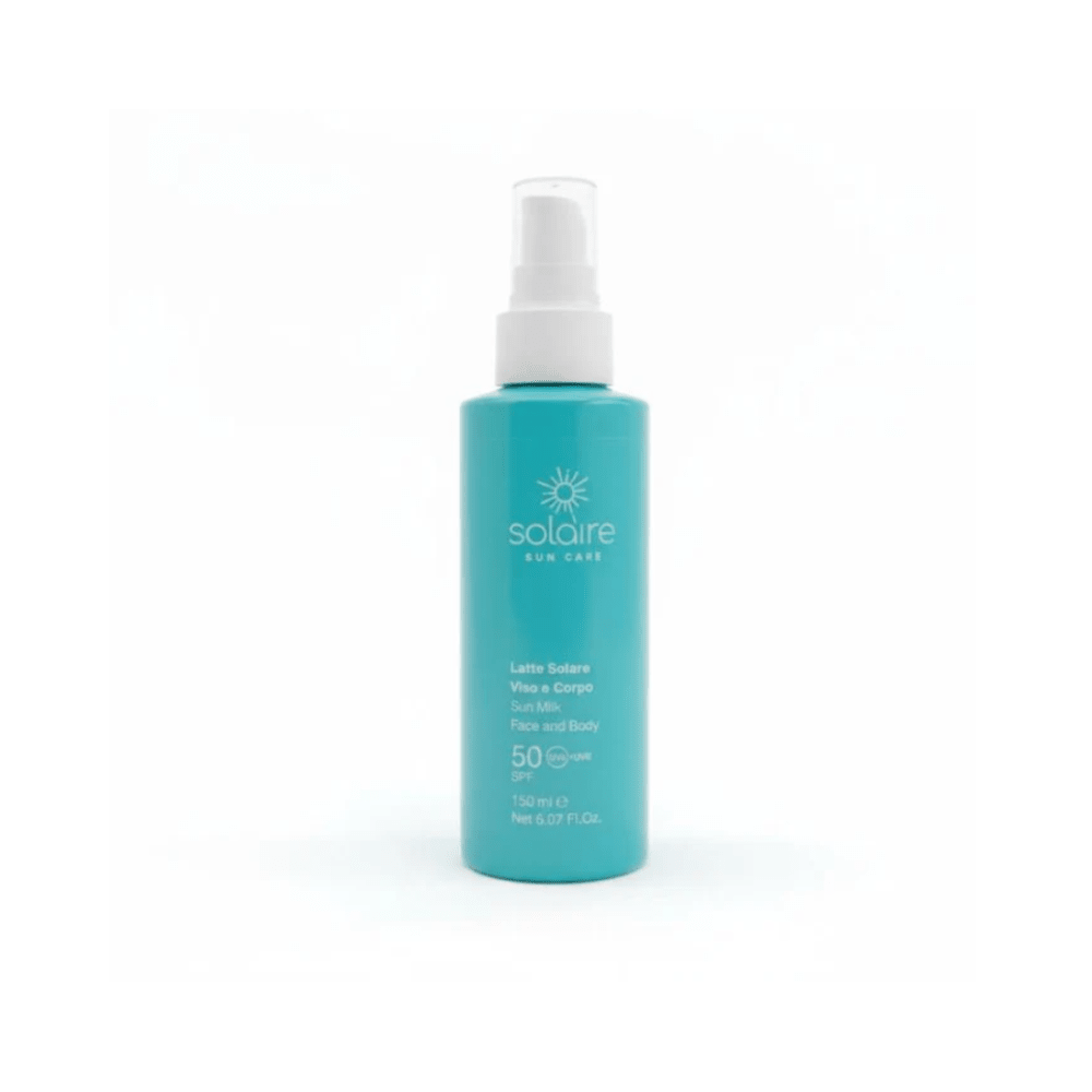 Solaire Sun Care Latte Solare Viso e Corpo SPF50 150ml - Romidò Shop - Prodotti Per Parrucchieri, Estetiste e Barber